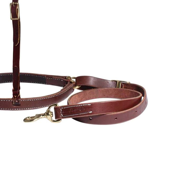 Professionals Choice 1in Oiled Leather Noseband Tie Down Set