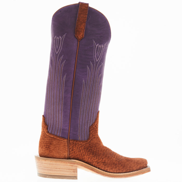 Rios Of Mercedes Women's Rust Carpincho Violet Buffamonte Top Boot
