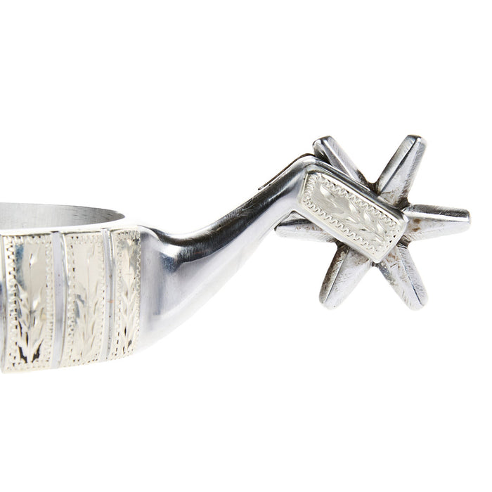 Reid Jones Silver Bar with 6 Point Rowel Spur