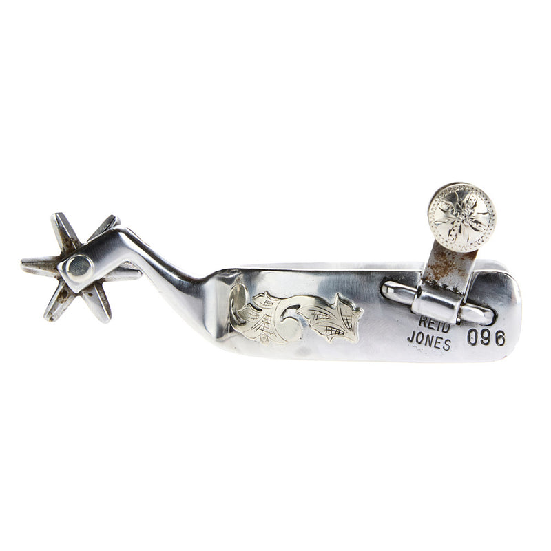 Reid Jones Silver Bar with 6 Point Rowel Spur