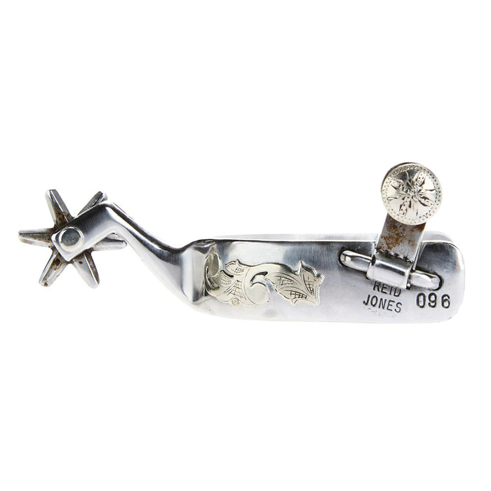 Reid Jones Silver Bar with 6 Point Rowel Spur