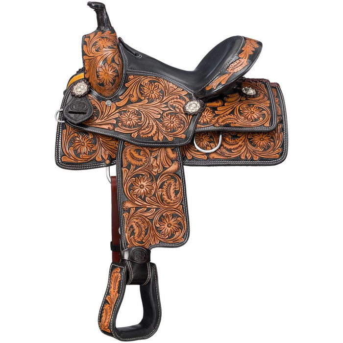 Tough 1 Royal King 12in Tooled Pleasure Youth Saddle