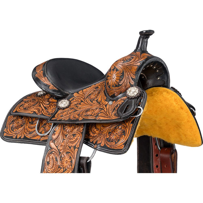 Tough 1 Royal King 12in Tooled Pleasure Youth Saddle