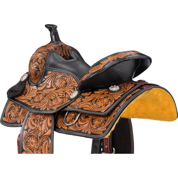 Tough 1 Royal King 12in Tooled Pleasure Youth Saddle