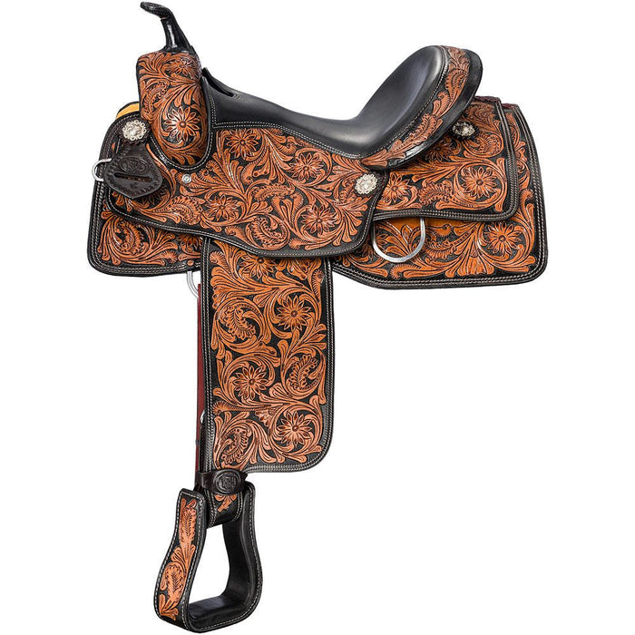Tough 1 Royal King 14in Tooled Pleasure Youth Saddle