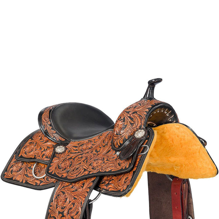 Tough 1 Royal King 14in Tooled Pleasure Youth Saddle