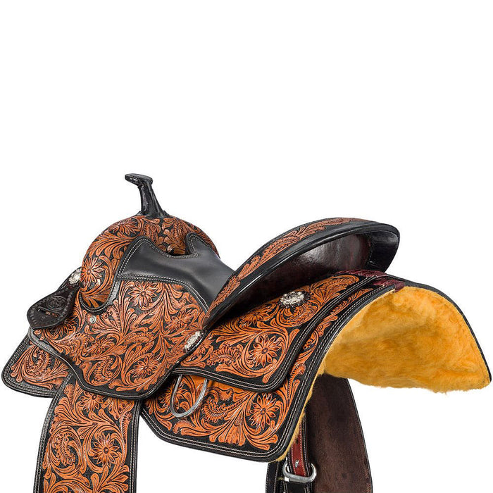 Tough 1 Royal King 14in Tooled Pleasure Youth Saddle