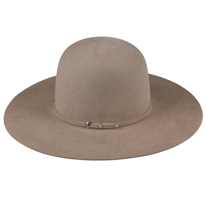 Rodeo King 5X Pecan 4 1/4in Brim Self Band Open Crown