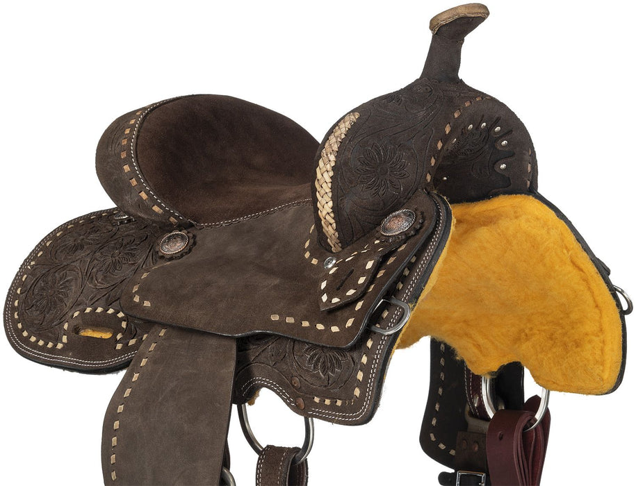 Tough 1 Royal King 10in Brisby Youth Barrel Saddle