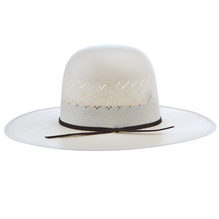 Rodeo King RK Ivory The Aztec 4 1/4in Brim Leather Sweat OC Straw Hat