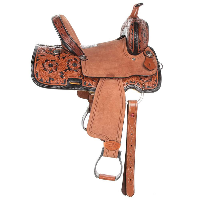 Tough 1 12in. Dublin Youth Barrel Saddle
