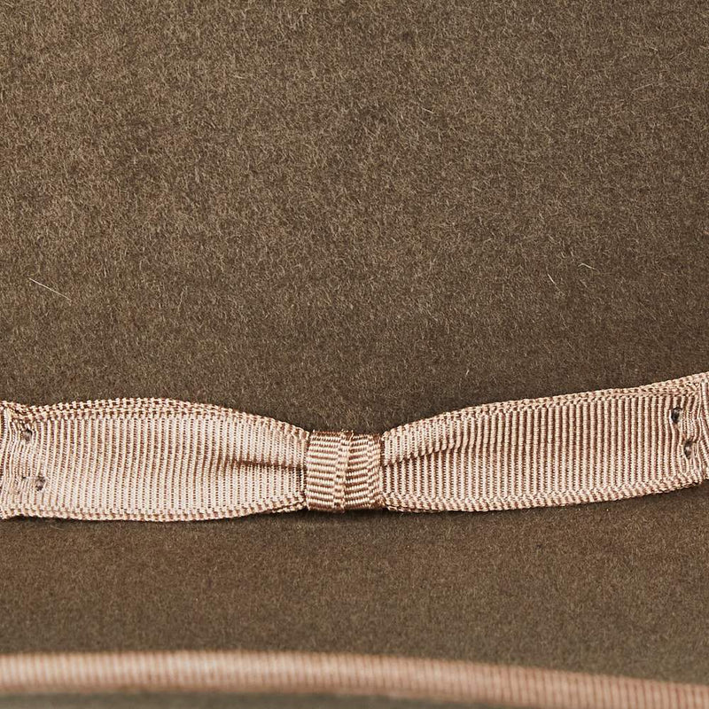Rodeo King 7X Pecan/Bean Belly Bound Edge 4-1/2 Brim Open Crown Felt Cowboy Hat