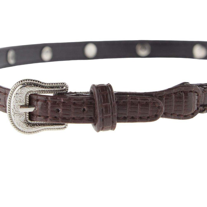 Rodeo King Brown Lizard Print with Diamond Concho Hat Band