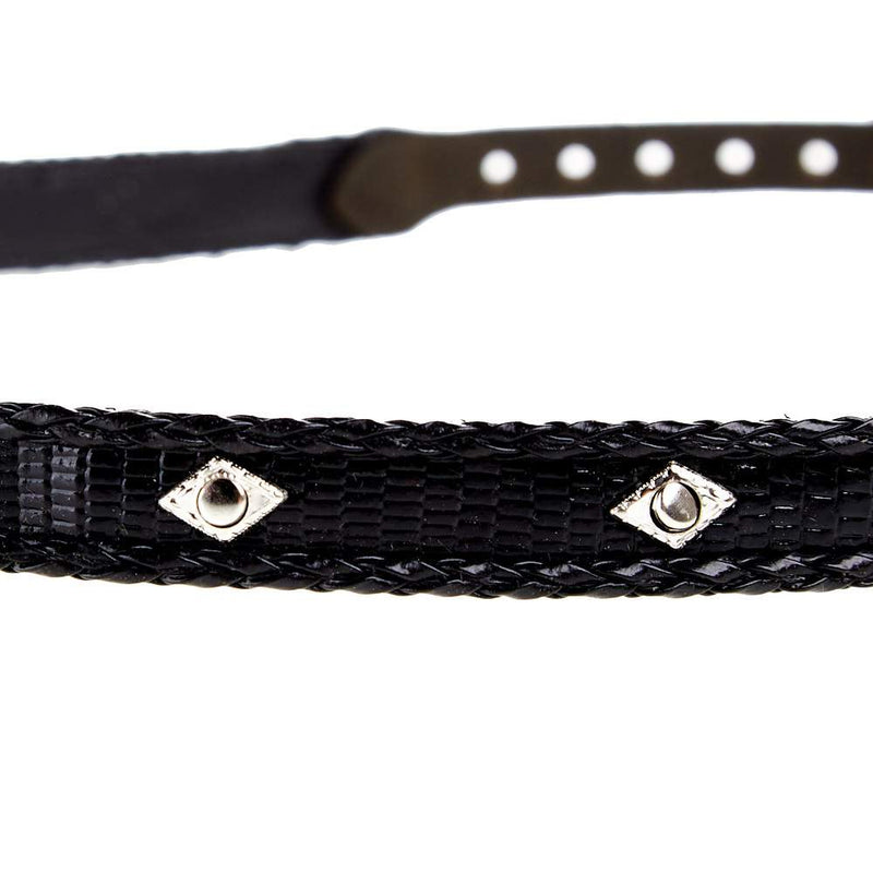 Rodeo King Black Lizard Print with Diamond Concho Hat Band