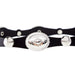 Rodeo King Black Scalloped Hat Band with Silver Conchos