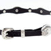 Rodeo King Black Scalloped Hat Band with Silver Conchos