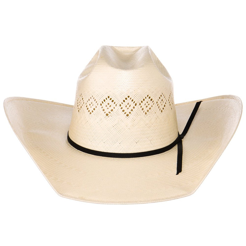 Rodeo King 24K Shantung Diamond 4 1/2in. Brim Open Crown Straw Hat