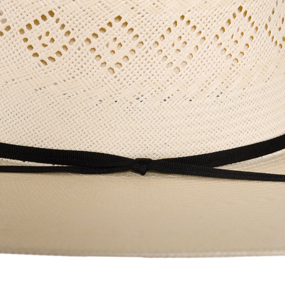 Rodeo King 24K Shantung Diamond 4 1/2in. Brim Open Crown Straw Hat