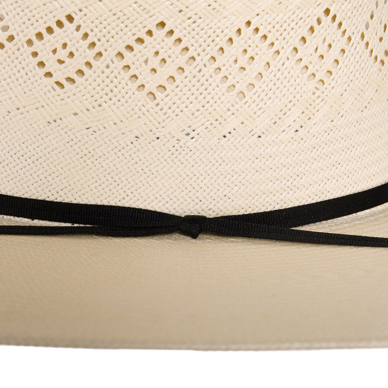 Rodeo King 24K Shantung Diamond 5in. Brim Open Crown Straw Hat