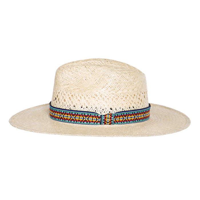 Rodeo King Tracker Jute with Tapestry Band 3 1/in.` Brim Fashion Straw Hat