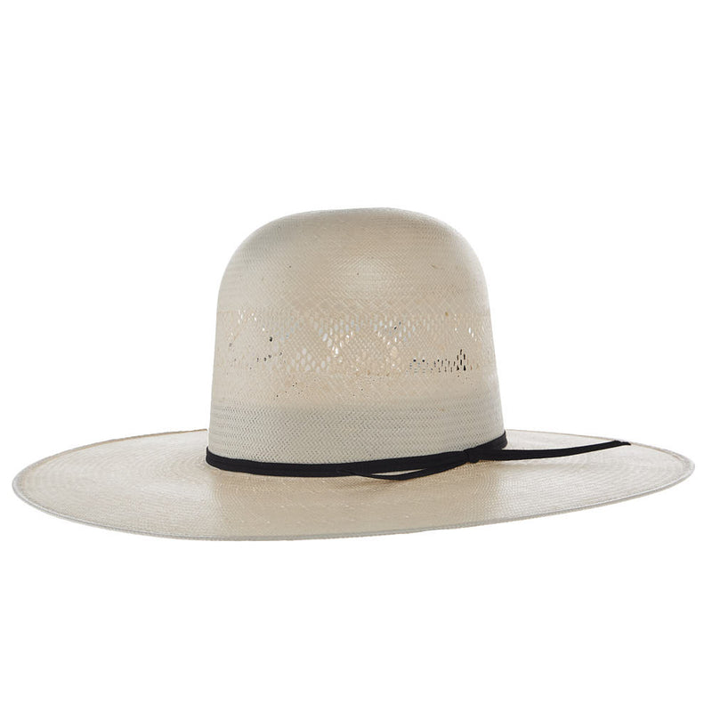 Rodeo King Ivory High Point Shantung 4 1/2in. Brim Open Crown Straw Hat