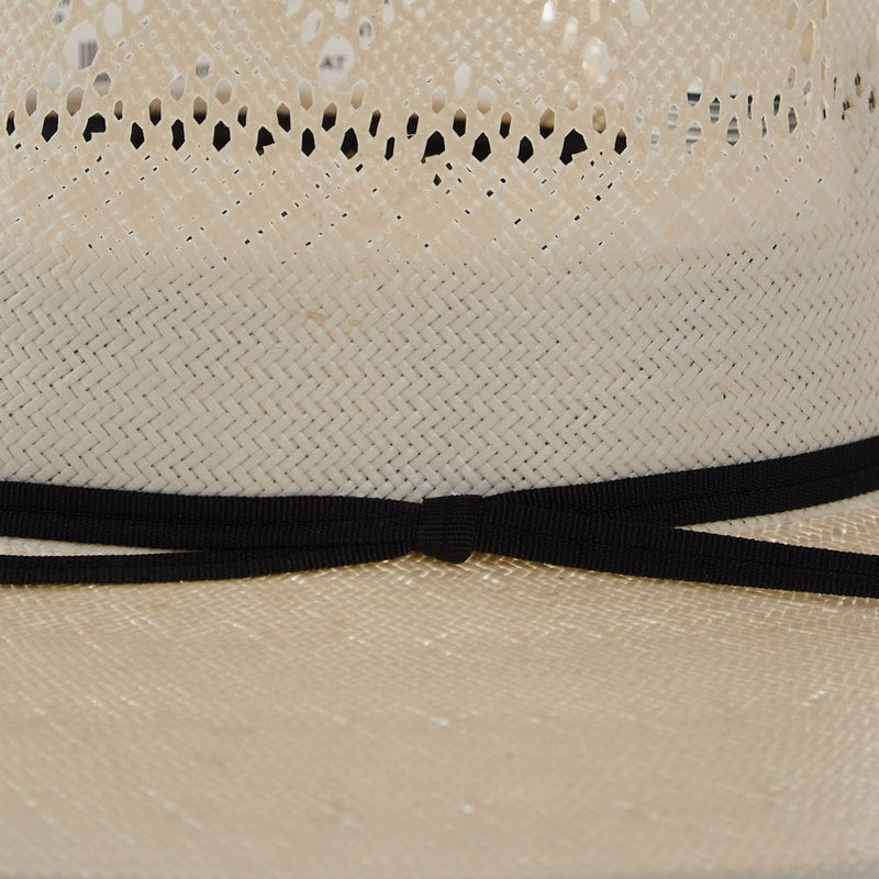 Rodeo King Ivory High Point Shantung 4 1/2in. Brim Open Crown Straw Hat