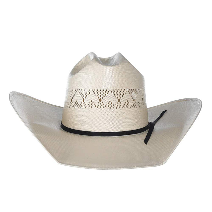 Rodeo King Ivory High Point Shantung 4 1/2in. Brim Open Crown Straw Hat