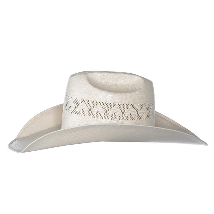 Rodeo King Ivory High Point Shantung 4 1/2in. Brim Open Crown Straw Hat