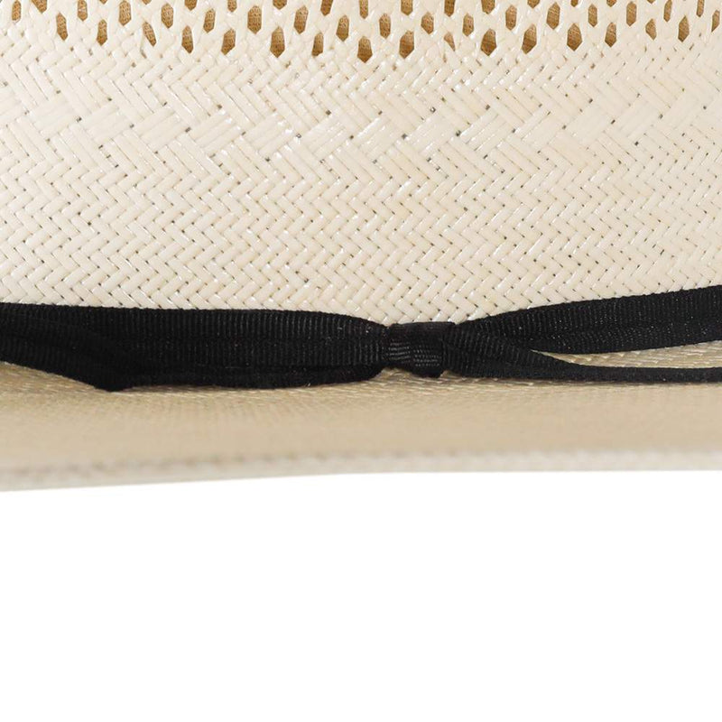 Rodeo King Ivory High Point Shantung 4 1/2in. Brim Open Crown Straw Hat
