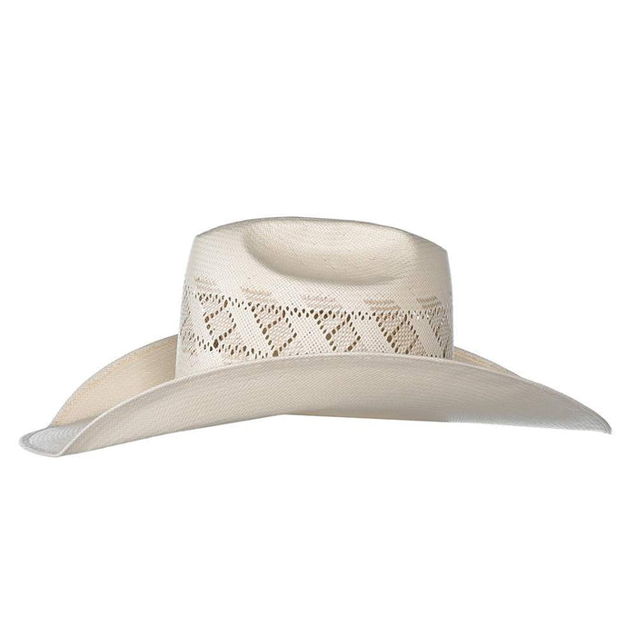 Rodeo King Ivory The Wind Shantung 4 1/2in. Brim Open Crown Straw Cowboy Hat