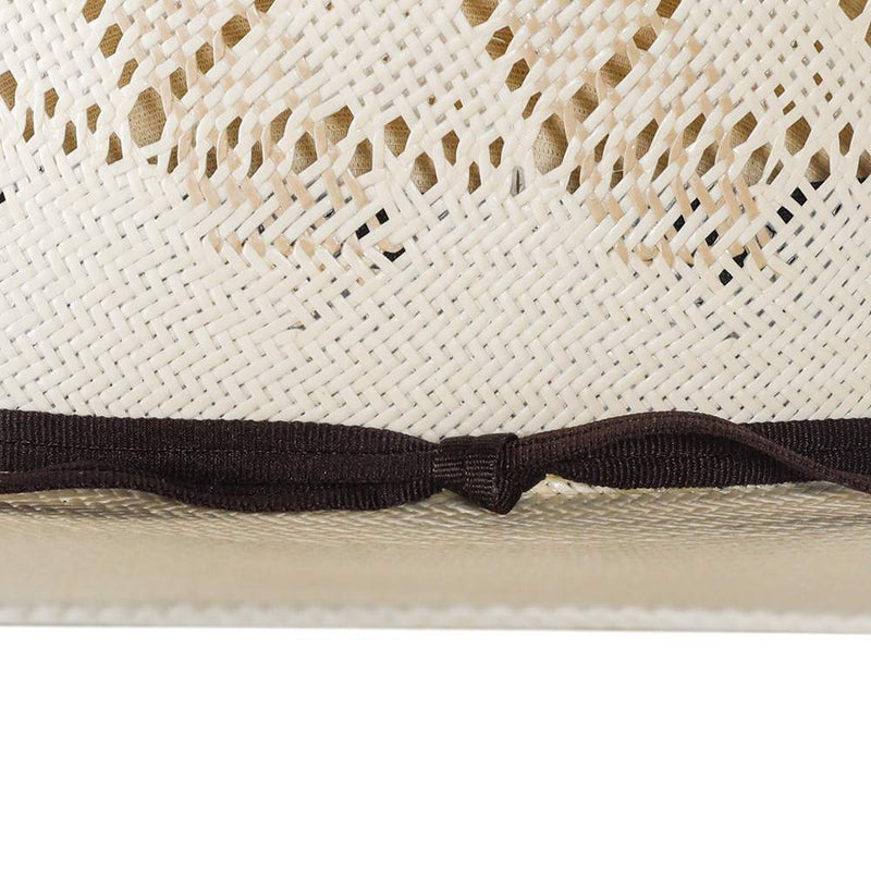 Rodeo King Ivory The Wind Shantung 4 1/2in. Brim Open Crown Straw Cowboy Hat