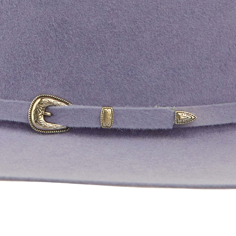 Rodeo King 7X Lilac Self Band 4in Brim Open Crown Felt Hat
