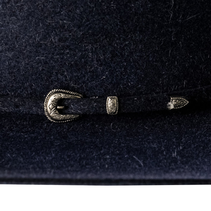 Rodeo King 7X Denim 4 1/2in. Brim Open Crown Self Band Felt Cowboy Hat