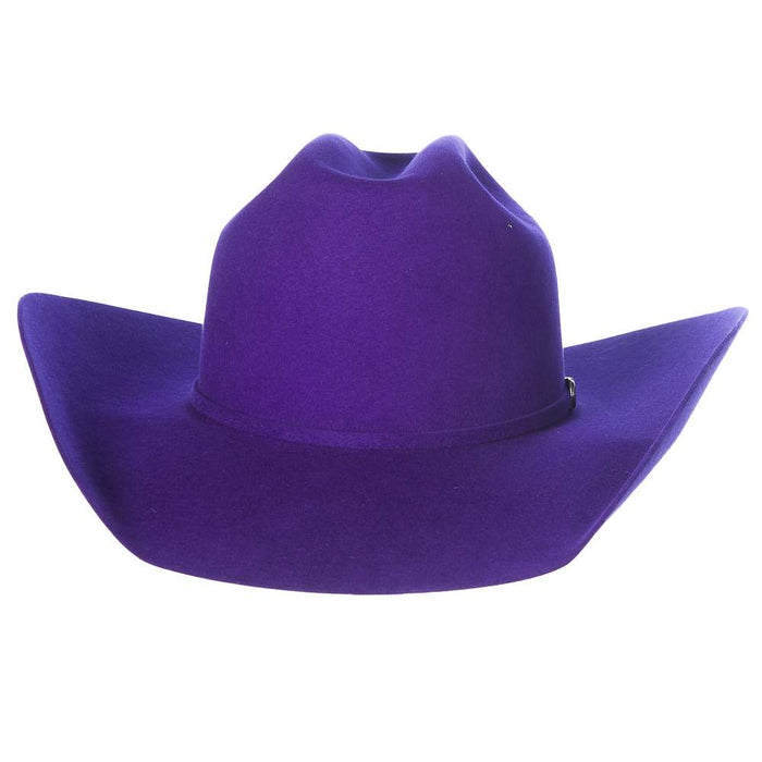 Rodeo King 7X Purple Self Band 4 1/4in. Brim Open Crown Felt Cowboy Hat