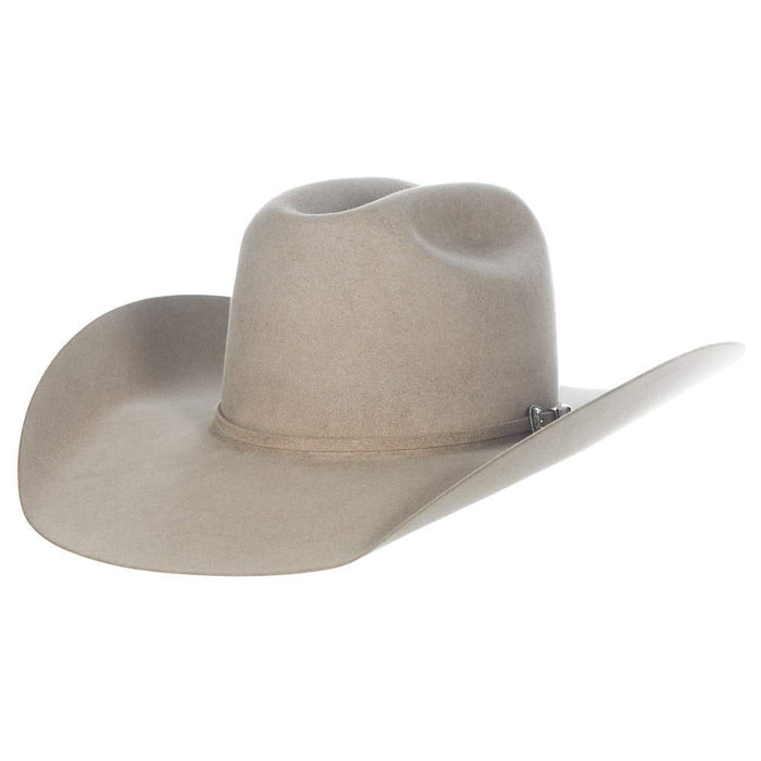 Rodeo King Natural 100X Self Band 4 1/2in. Brim Open Crown Felt Cowboy Hat