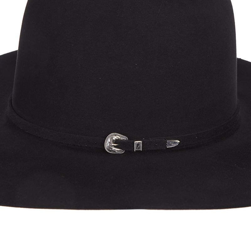 Rodeo King 30X Black 4 1/2in. Brim Open Crown Felt Cowboy Hat