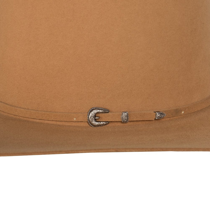 Rodeo King 7X Camel Self Band 4 1/2` Brim