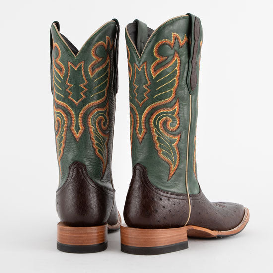 Black Canyon Trading Co Rod's Tobac Turnaround Smooth Ostrich Boots