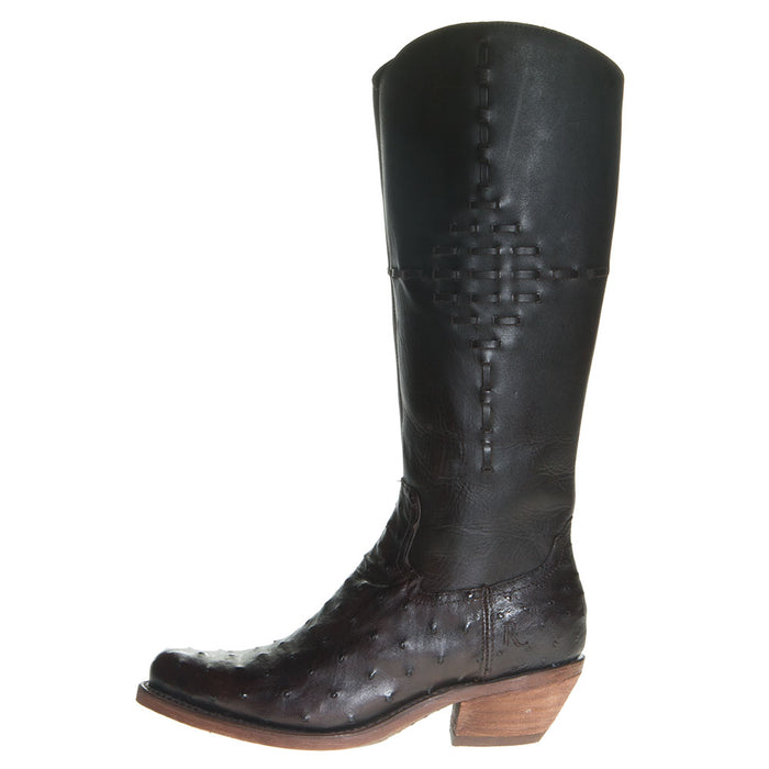 Reba By Justin Women's Nicotine Full Quill Ostrich Boot