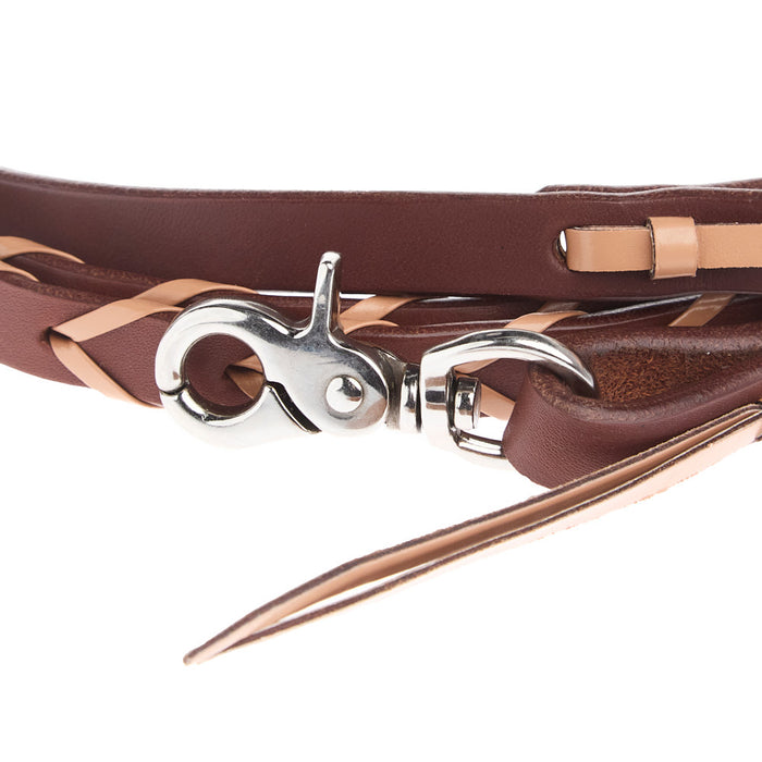 Rafter T Ranch Company Natural Lace 5/8in Harness Leather Barrel Reins