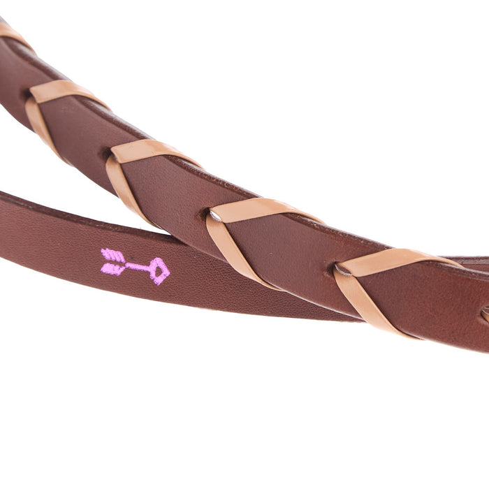 Rafter T Ranch Company Natural Lace 5/8in Harness Leather Barrel Reins
