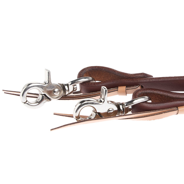 Rafter T Ranch Company Natural Lace 5/8in Harness Leather Barrel Reins