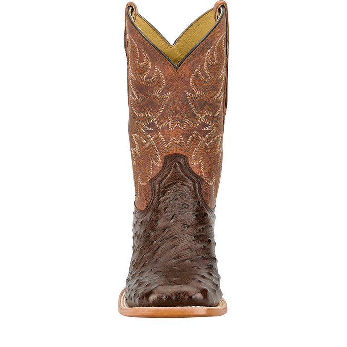 Tony Lama Men's Blaine Kango Tobacco ReQuill Ostrich Vamp 11In Tan Top Boot