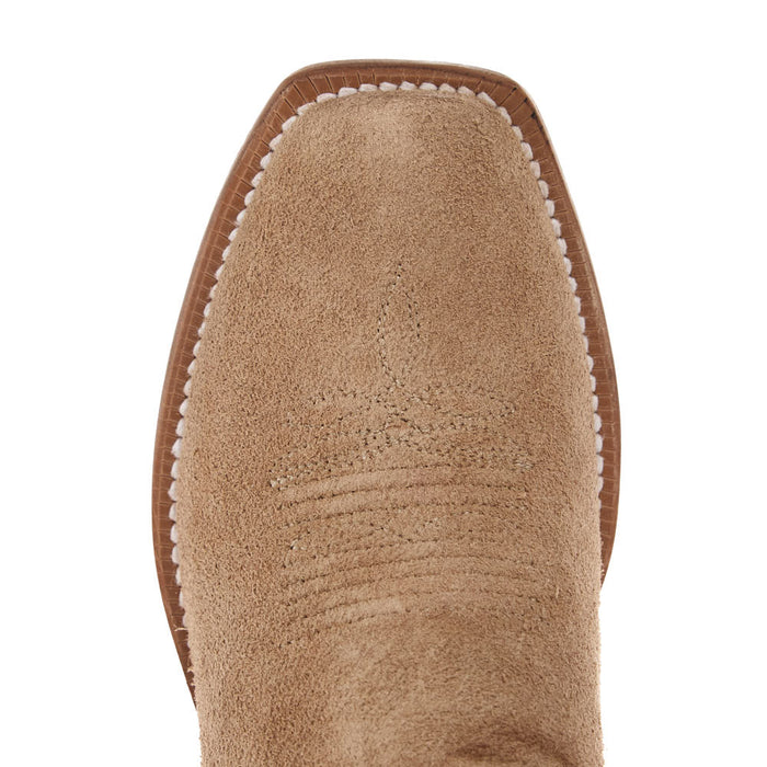 Tony Lama Women's Taupe Suede 13In Snow Cowhide Top Boot