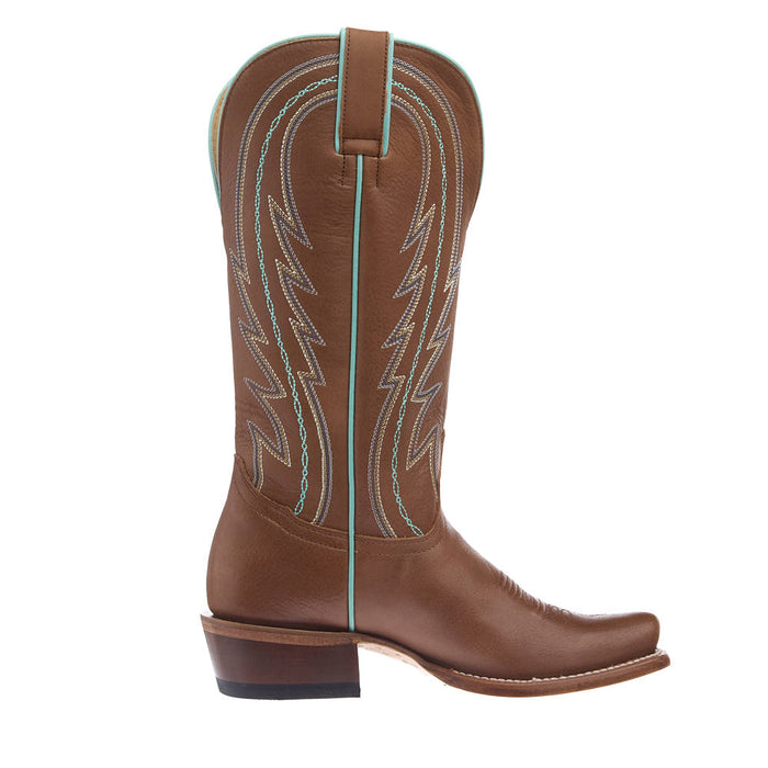 Tony Lama Women's Tawny Brown Cowhide 13In Matching Top Boot