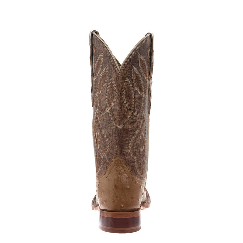 Tony Lama Women's Cheyenne Tan Ostrich Vamp 11in. Taupe Goat Top