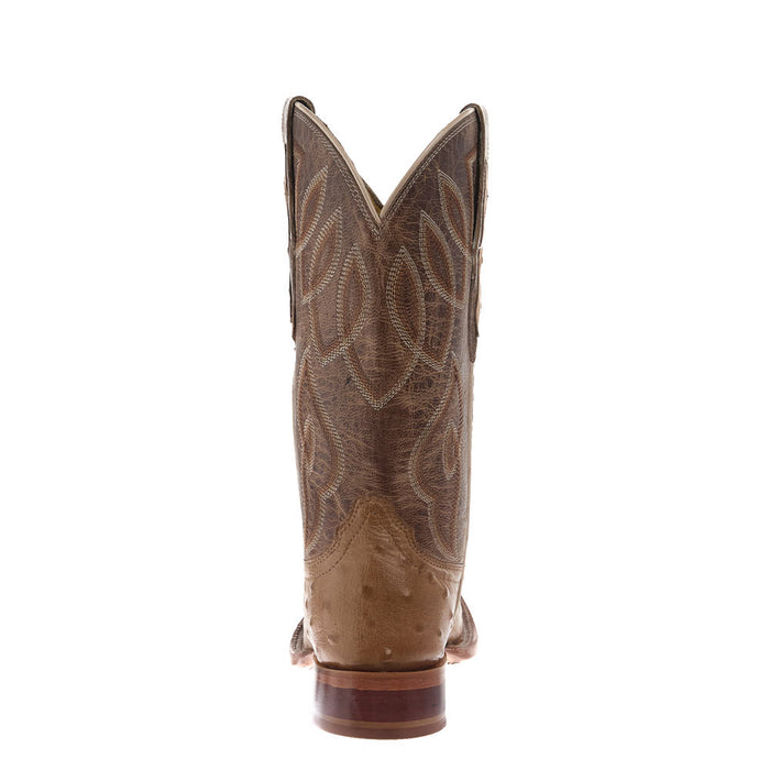 Tony Lama Women's Cheyenne Tan Ostrich Vamp 11in. Taupe Goat Top