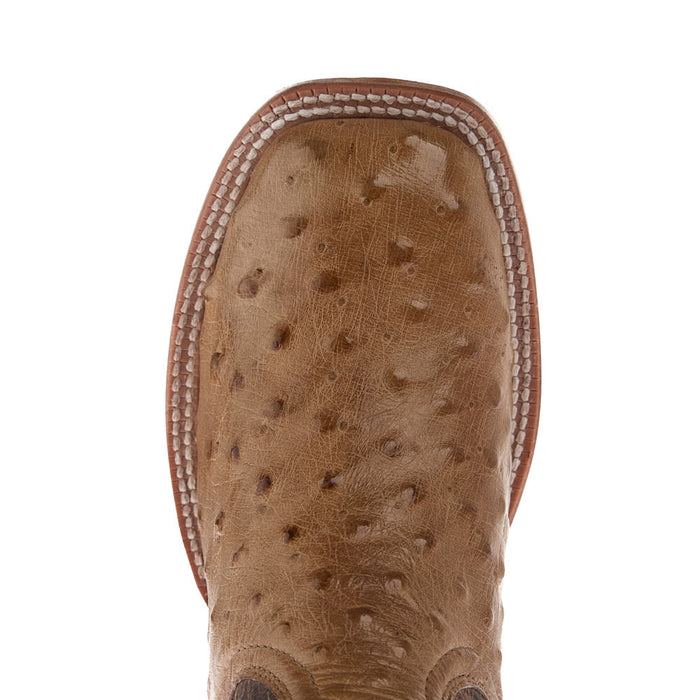 Tony Lama Women's Cheyenne Tan Ostrich Vamp 11in. Taupe Goat Top