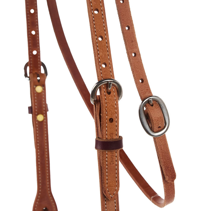 Cowperson Tack Roughout Double Buckle Browband Headstall
