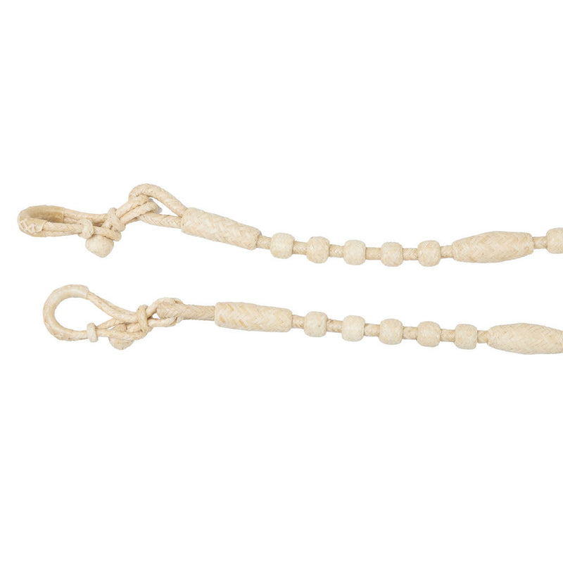 NRS 16 Plait Braided 54in Rawhide Romal Reins